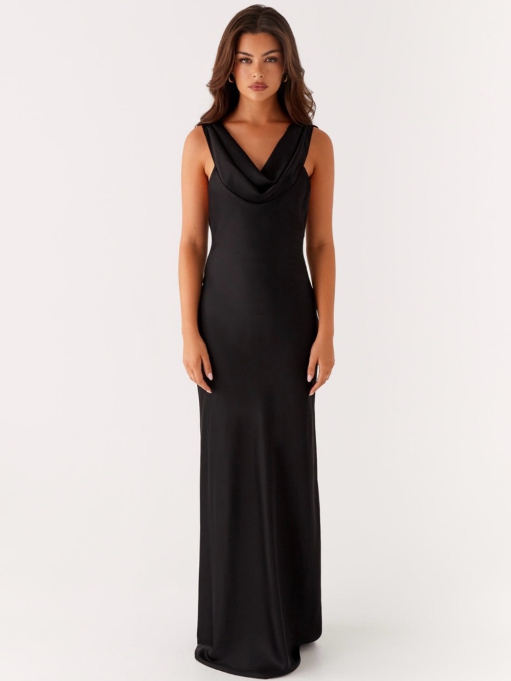 Peppermayo Black Cowl-Neck Maxi Dress - Picture 3 of 3